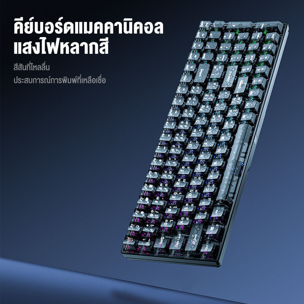 คีย์บอร์ดเกมมิ่ง ONIKUMA HIKARI GAMING KEYBOARD - สีดำ (RED SWITCH) (TH/EN)_5
